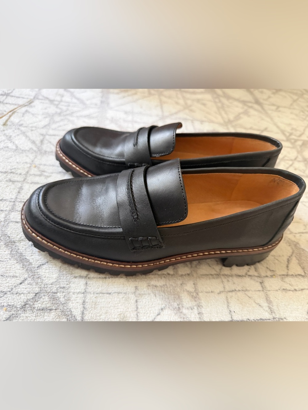 Madewell Black Lugsole Loafer - 6.5W / Worn Once!